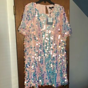 Plus-size Sequin T-Shirt Dress